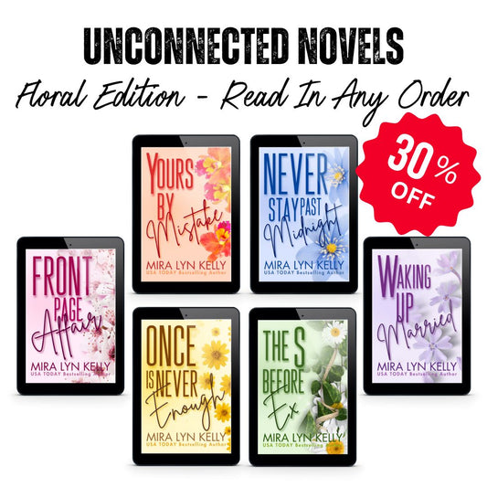 Unconnected Novels Bundle, Floral Edition Covers